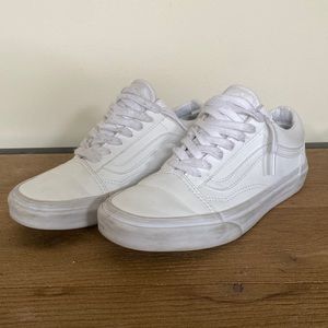 Vans, white all leather